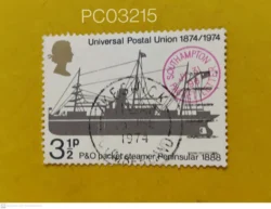 UK Great Britain 1974 P&O packet steamer Peninsular the Universal Postal Union centenary Used PC03215