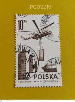 Poland 1976 Mi6 transport helicopter Modern airflight Used PC03216