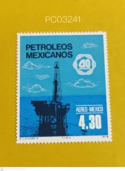 Mexico 1978 40th anniversary of the oil industry exploration Mint PC03241