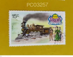 Liberia 1973 Historical railways USA Locomotive 1895-1905 Used PC03257