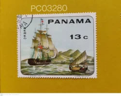 Panama 1968 Paintings of Old Warships Used PC03280