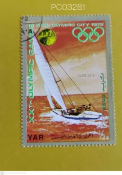 Yemen 1972 Yacht Racing Olympic Games in Kiel Used PC03281