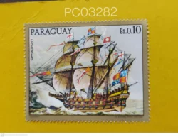 Paraguay 1972 Royal ship Paintings of Old Warships Mint PC03282