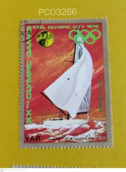 Yemen 1972 Yacht Racing Olympic Games in Kiel Used PC03286