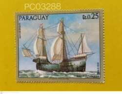 Paraguay 1972 Nao Portuguesa Siglo XVI Paintings of Old Warships Mint PC03288