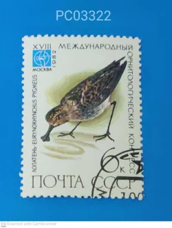 Russia 1982 Spoon-Billed Sandpiper Critically Endangered Bird Used PC03322
