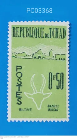 Chad 1961 dorcas gazelle animal Mint PC03368