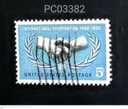 USA 1965 International Cooperation Year and 20th anniversary of the UN Used PC03382