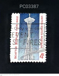 USA 1962 Seattle World Fair Space Needle Building Used PC03387