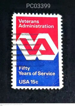 USA 1980 Veterans Administration fifty years of service Used PC03399