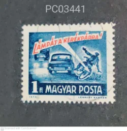 Hungary 1973 Car Driver Traffic Rules Bicycle Used PC03441
