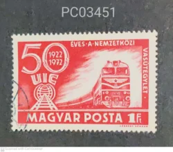 Hungary 1972 50th anniversary of International Railway Union Used PC03451