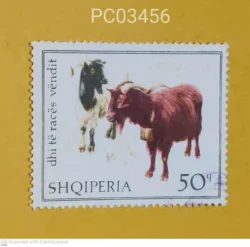 Albania (Shqiperia) 1968 Animal Domestic Goats Used PC03456