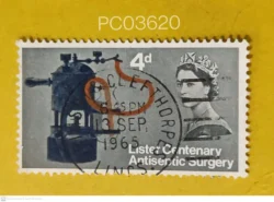 UK Great Britain 1965 Lister Centenary Antiseptic Surgery Medicine Used PC03620