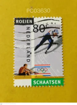 Netherlands 1992 Olympics Rowing Skatings Used PC03630