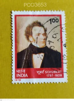 India 1978 Schubert Austrian Composer Used PC03653