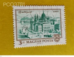 Hungary 1972 100th Anniversary Merger of Pest, Buda and Obuda Budapest Parliament Building Used PC03781