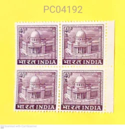 India 1968 Calcutta GPO Post Office Block of 4 UMM PC04192